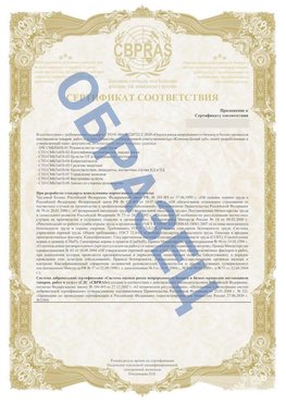 Образец Приложение к СТО 01.064.00220722.2-2020 Мышкин Сертификат СТО 01.064.00220722.2-2020 